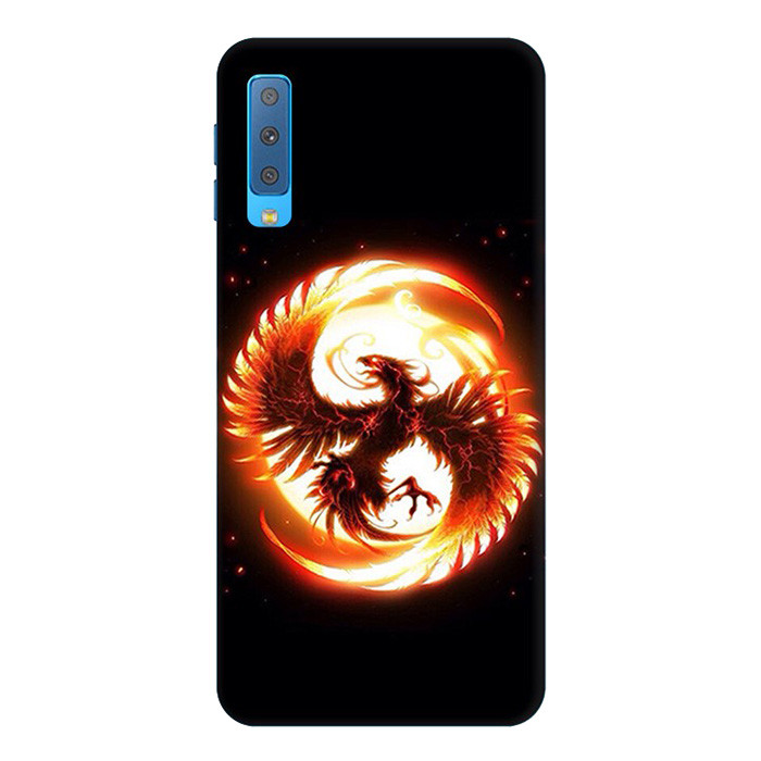Ốp Lưng Dành Cho Điện Thoại Samsung Galaxy A7 2018 Phượng Hoàng Lửa