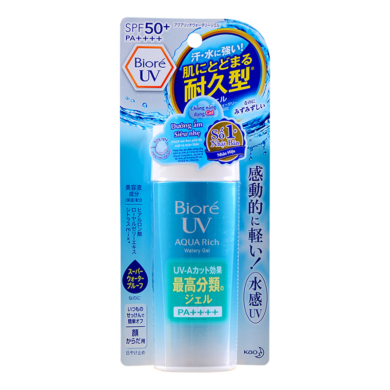 Gel Chống Nắng Màng Nước Biore UV Aqua Rich Watery (90ml)