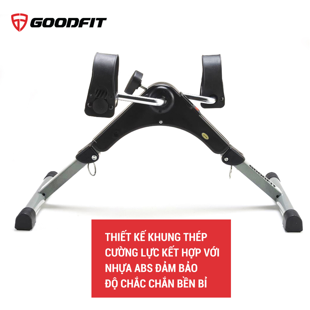 Xe đạp thể dục mini gấp gọn phục hồi chức năng tay chân tại nhà  GoodFit GF002MB cứng cáp chắc chắn