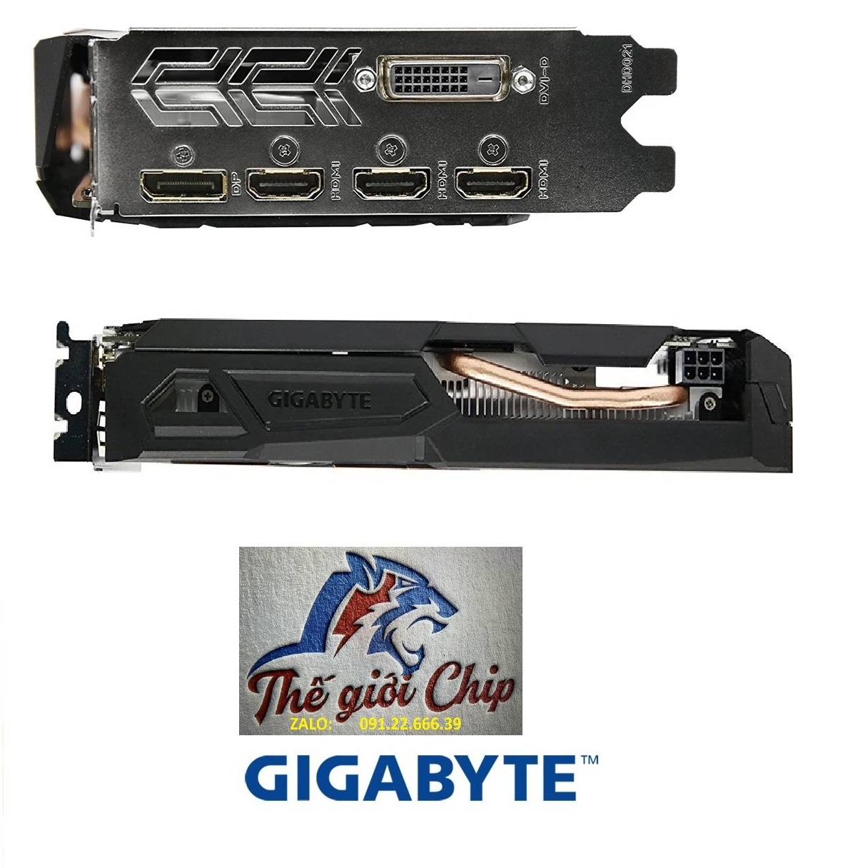 VGA (Cạc màn hình) GIGABYTE GeForce GTX 1050 2GI/D5 (GV-N1050WF2OC-2GD) 2FAN - HÀNG CHÍNH HÃNG