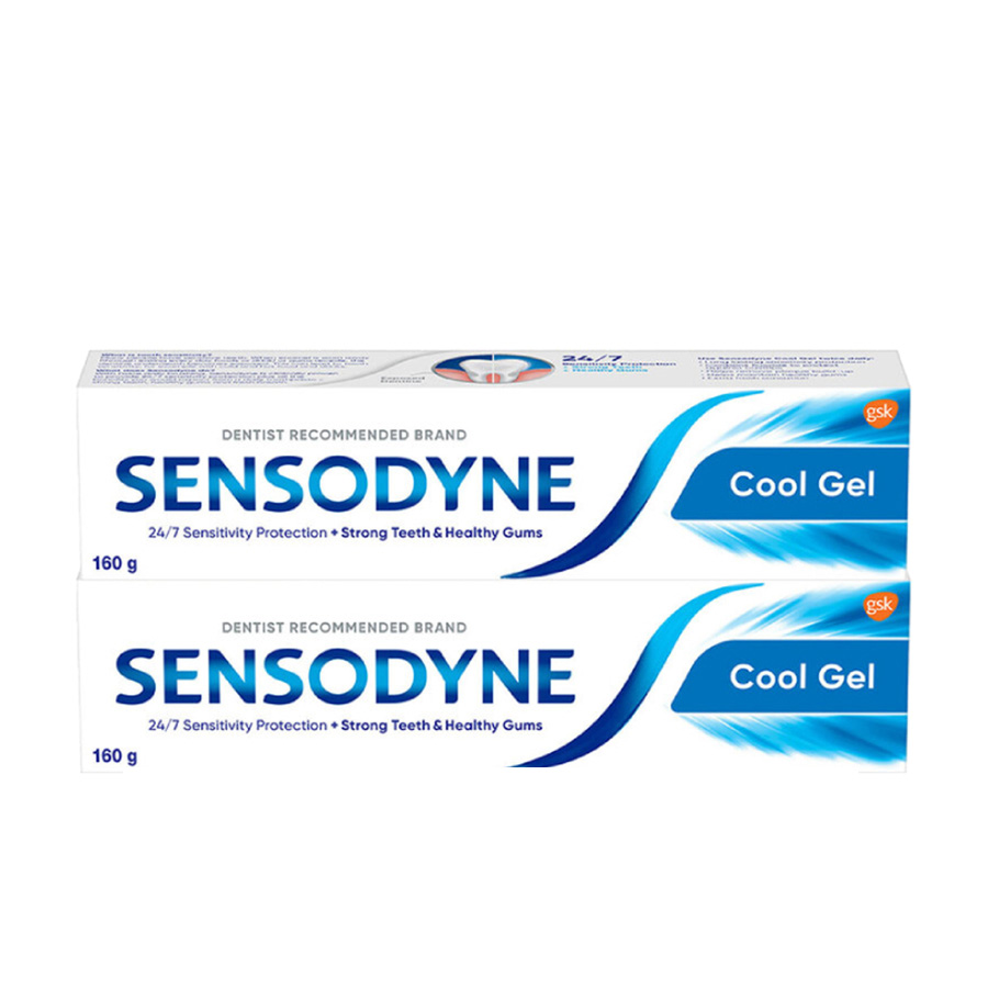 [Bộ 2] Kem Đánh Răng Sensodyne Cool Gel 160g/tuýp