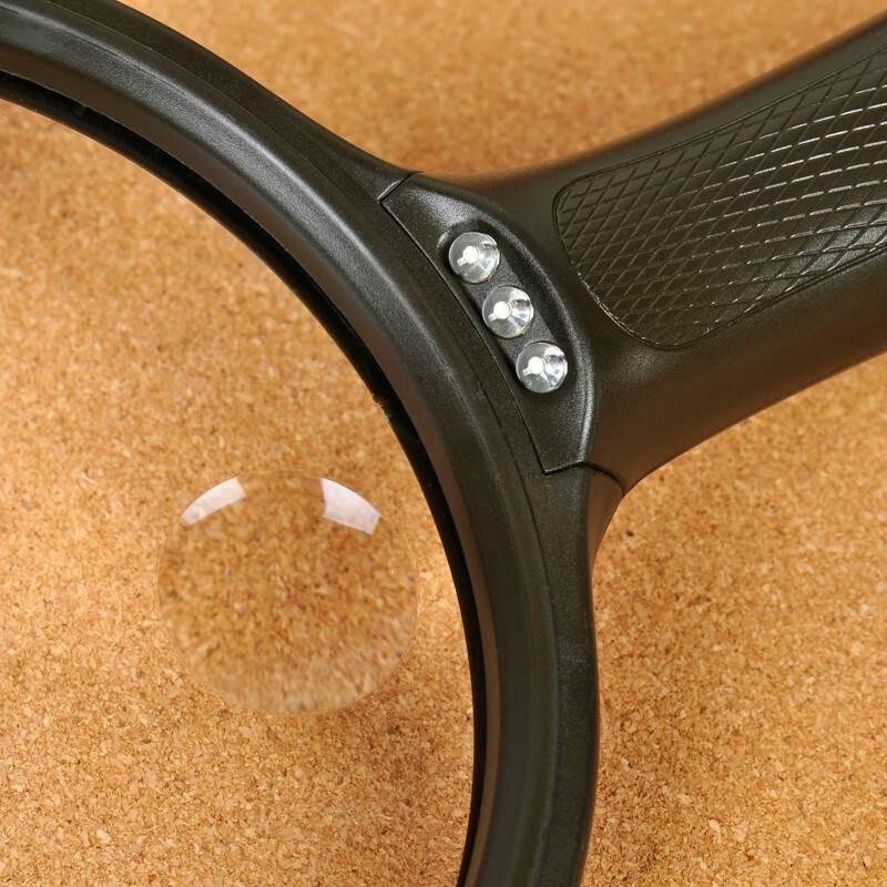 Kính Lúp Cầm Tay Có Đèn 138mm Đọc Sách Báo Cho Người Già