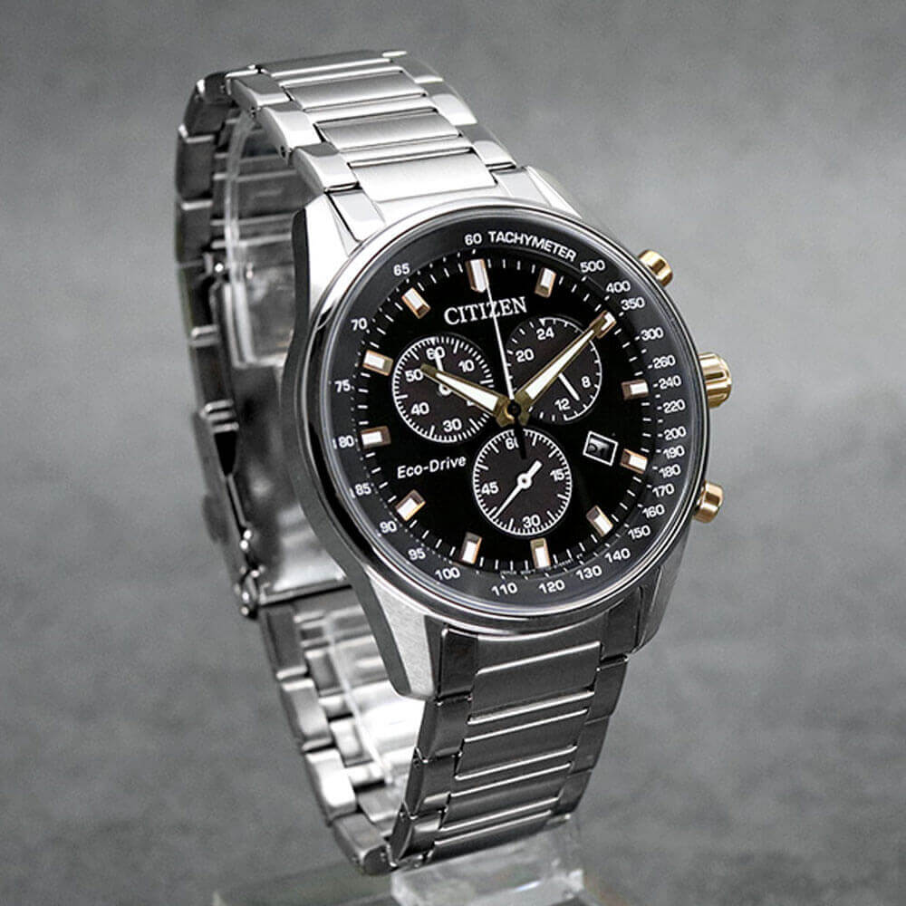 Đồng Hồ Nam Citizen Dây Thép Không Gỉ AT2396-86E - Mặt Đen