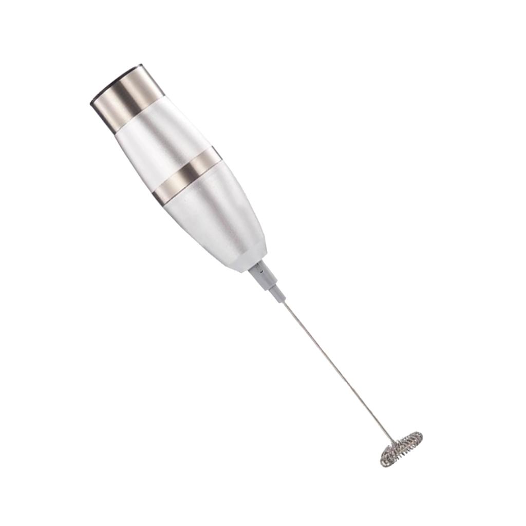 Handheld Milk Frother Electric Drink Foamer Whisk Milk Coffee Mixer Metal