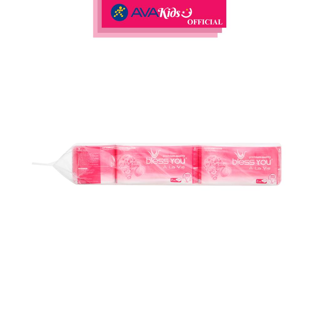 Lốc 10 cuộn giấy vệ sinh Bless You À La Vie không mùi 2 lớp - Hàng Chính Hãng
