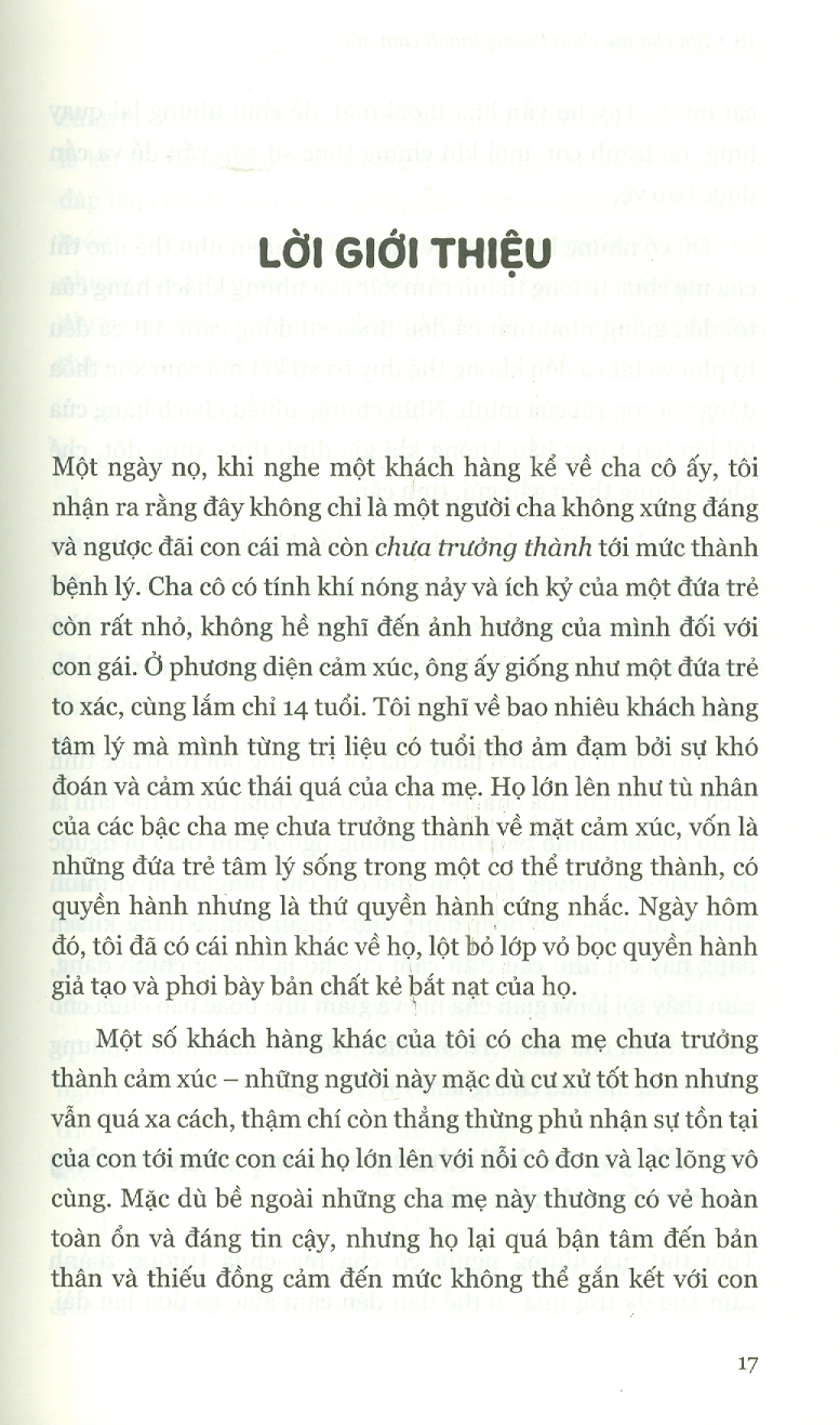 Khi Cha Mẹ Chưa Trưởng Thành Cảm Xúc - Lindsay C. Gibson - Khải Nguyễn dịch - (bìa mềm)