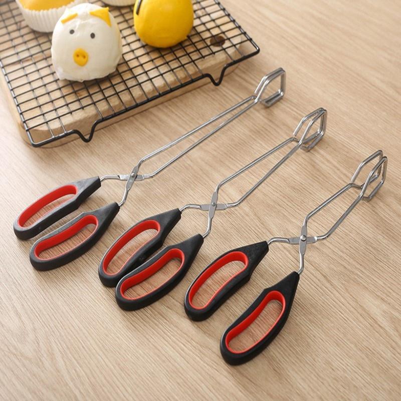 BBQ Tools Barbecue Scissor Tongs Grilled Food Tong Long Handle BBQ Bread Roast Clip Kitchen Baking Tongs BBQ Accessories