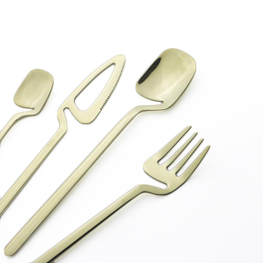 16 Chiếc Tím 18/10 Bộ Bàn Ăn Inox Bộ Dao Kéo Dao Nĩa Cà Phê Thìa Ăn Tối Bộ Đảng Nhà Bếp Kiềng Bạc Bộ