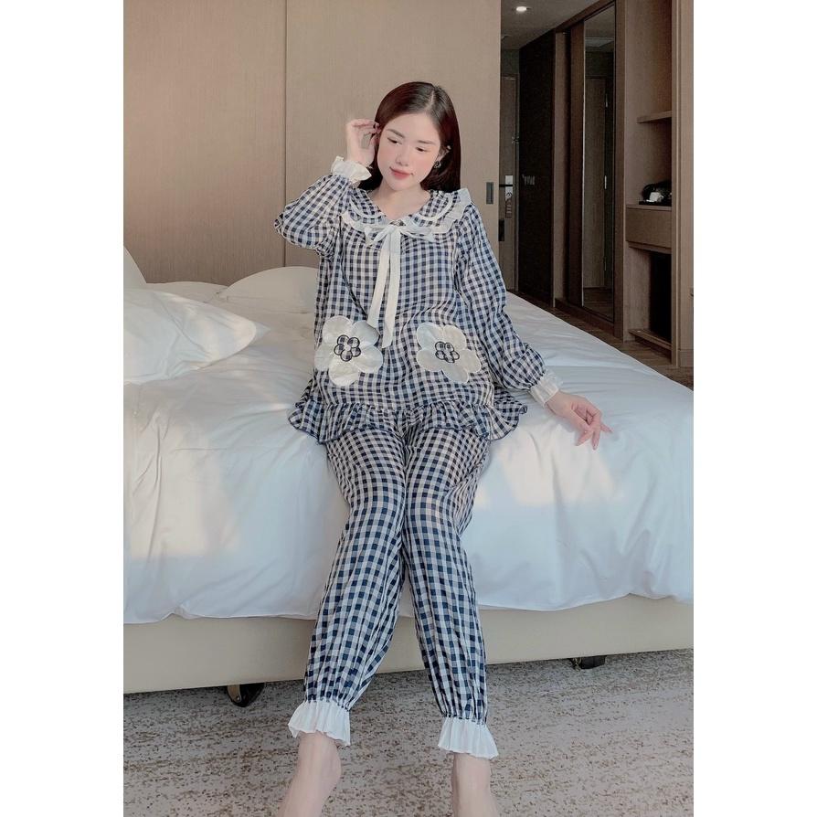 Bộ đồ bầu và sau sinh dài tay cho bé bú chất KATE freesize dưới 65kg