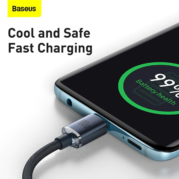 Cáp sạc nhanh 100W Type-C to Type-C Baseus Crystal Shine Series Fast Charging- hàng chính hãng