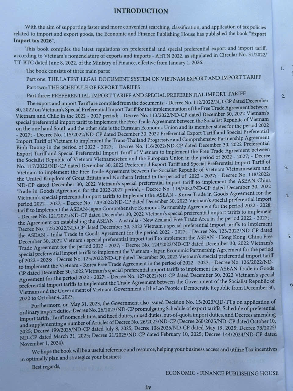 Sách Biểu Thuế Xuất Khẩu - Nhập Khẩu 2026 (V2679N)
