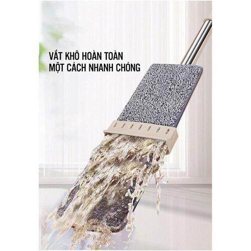 Chổi lau nhà tự vắt vắt thông minh lau siêu sạch và thấm hút-TẶNG 2 BÔNG LAU SIÊU THẤM HÚT