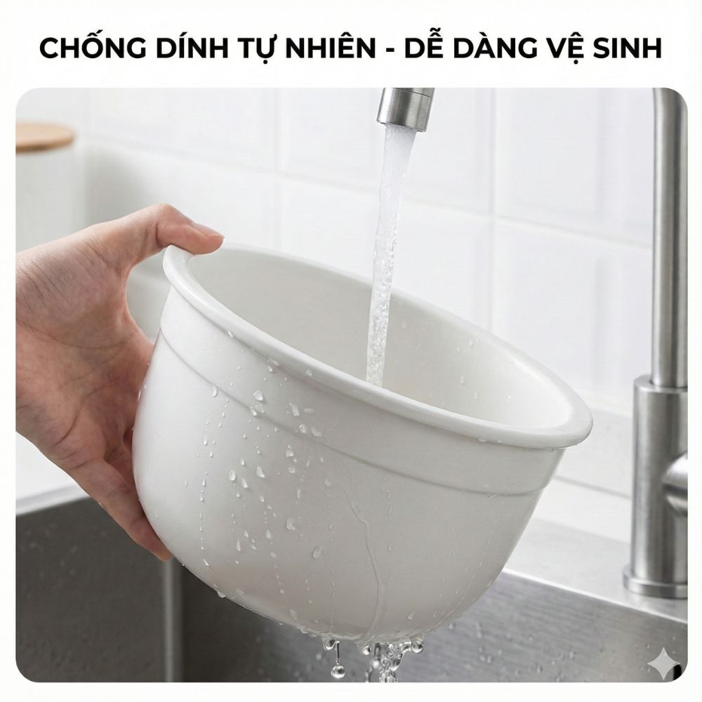 Nồi Cơm Điện Lòng Sứ 1.8Lít Mishio MK402 Không Bong Tróc Men Chống Dính Tự Nhiên - hàng chính hãng