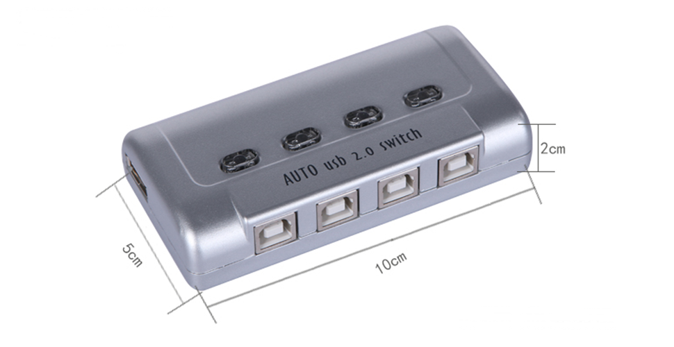 Bộ chia sẻ máy in tự động MT-SW241 1 ra 4 cổng USB Chính Hãng