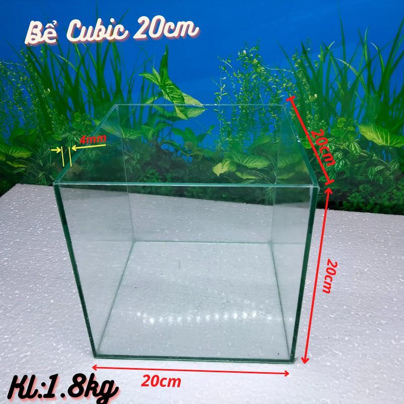  Bể cá mini CUBIC( 15-20-25-30cm) dành cho nuôi cá cảnh hoặc chơi thủy sinh