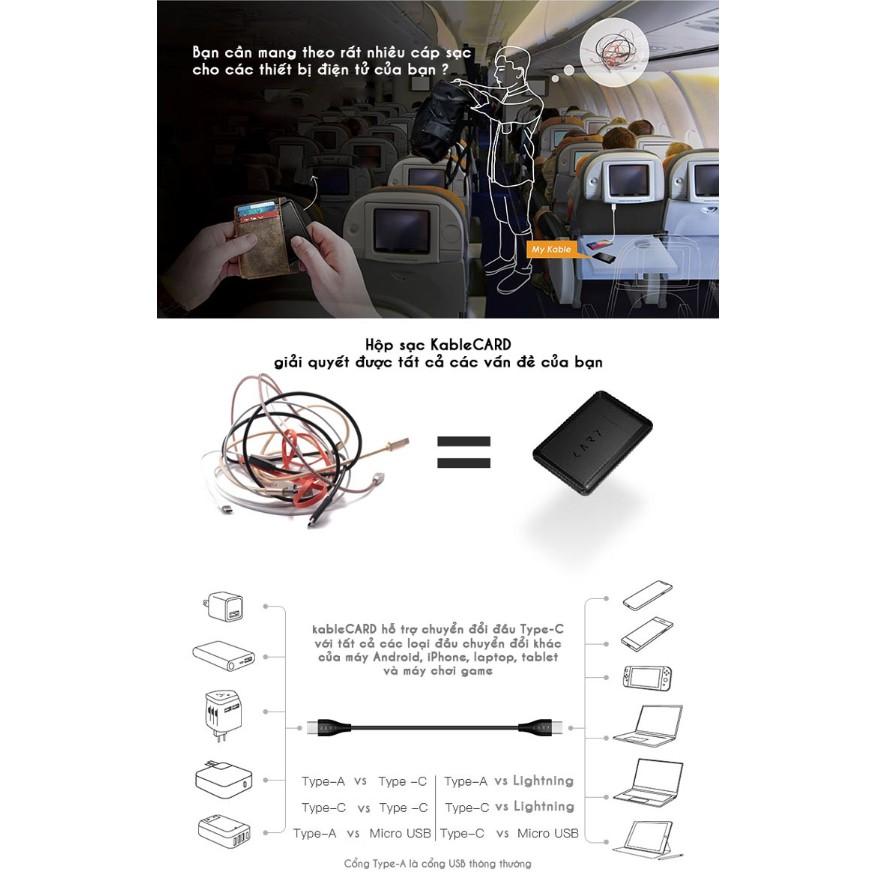 Thiết bị sạc đa năng KableCard cao cấp tương tích mọi dòng điện thoại máy tính bảng - Home and Garden