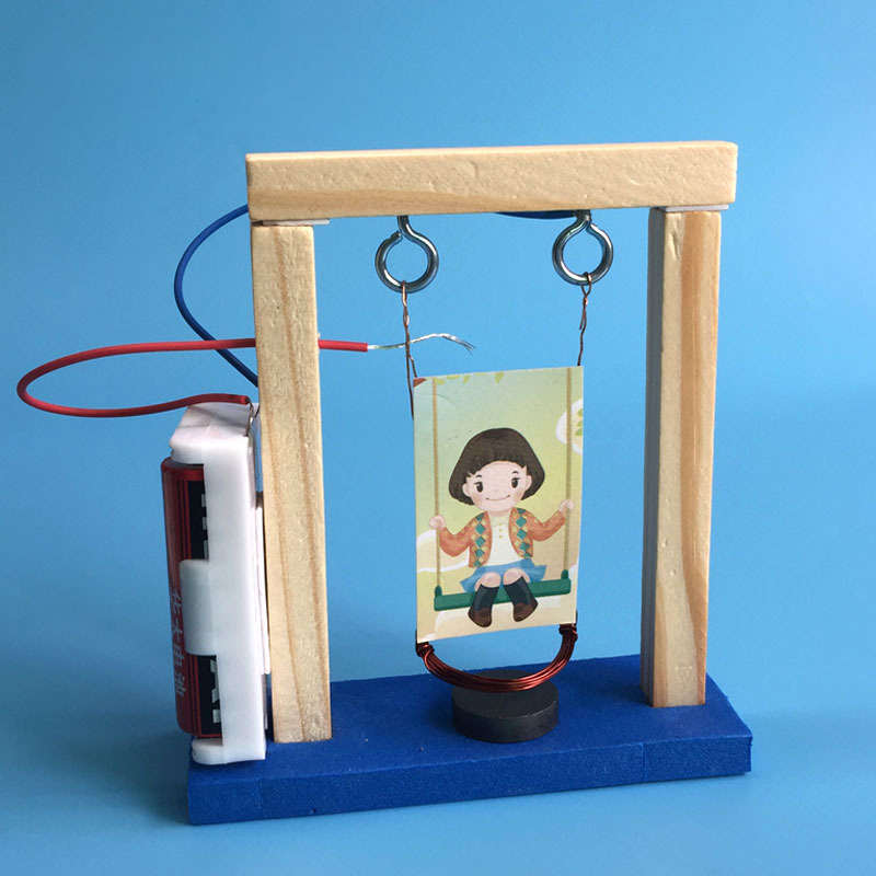 Đồ chơi trẻ em S01 thông minh sáng tạo STEM (STEAM) xích đu điện bằng gỗ
