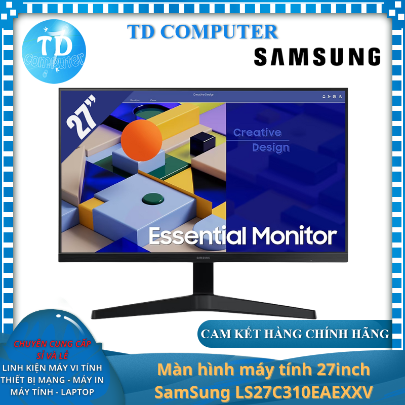 Màn hình máy tính 27inch SamSung LS27C310EAEXXV - Hàng chính hãng Viễn Sơn phân phối