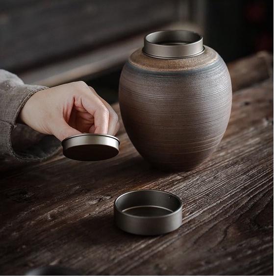 Hũ trà khoáng đá kiểu Nhật