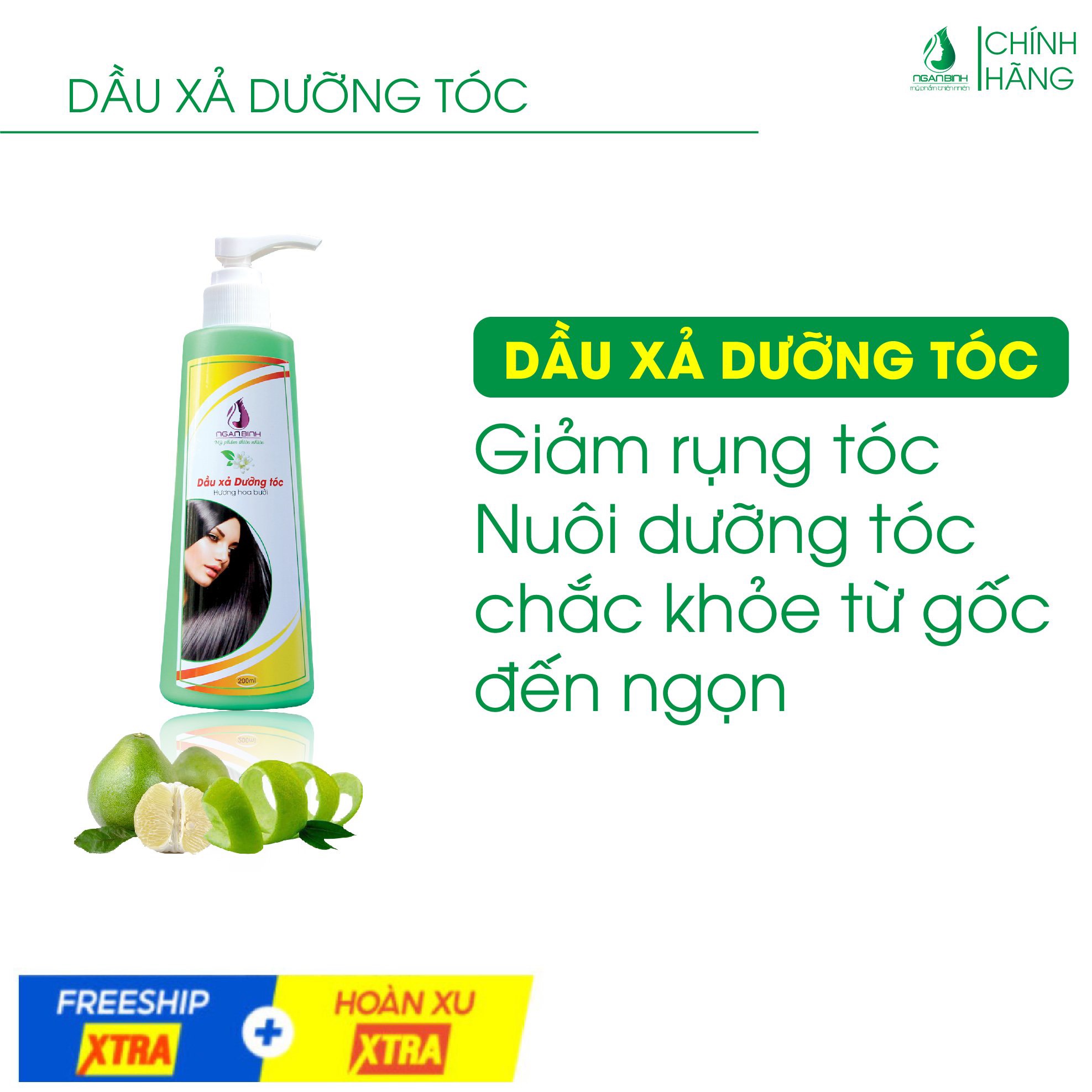 DẦU GỘI DƯỠNG TÓC HOA BƯỞI GRAPETRUIT