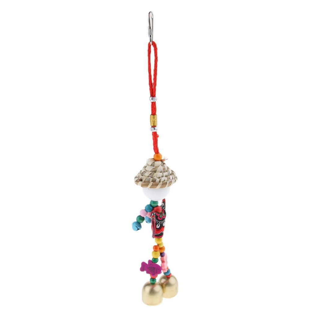 Doll Bird Parrot Chew Toy for Rabbit Hamster Guinea Pig Parakeet Cockatiels