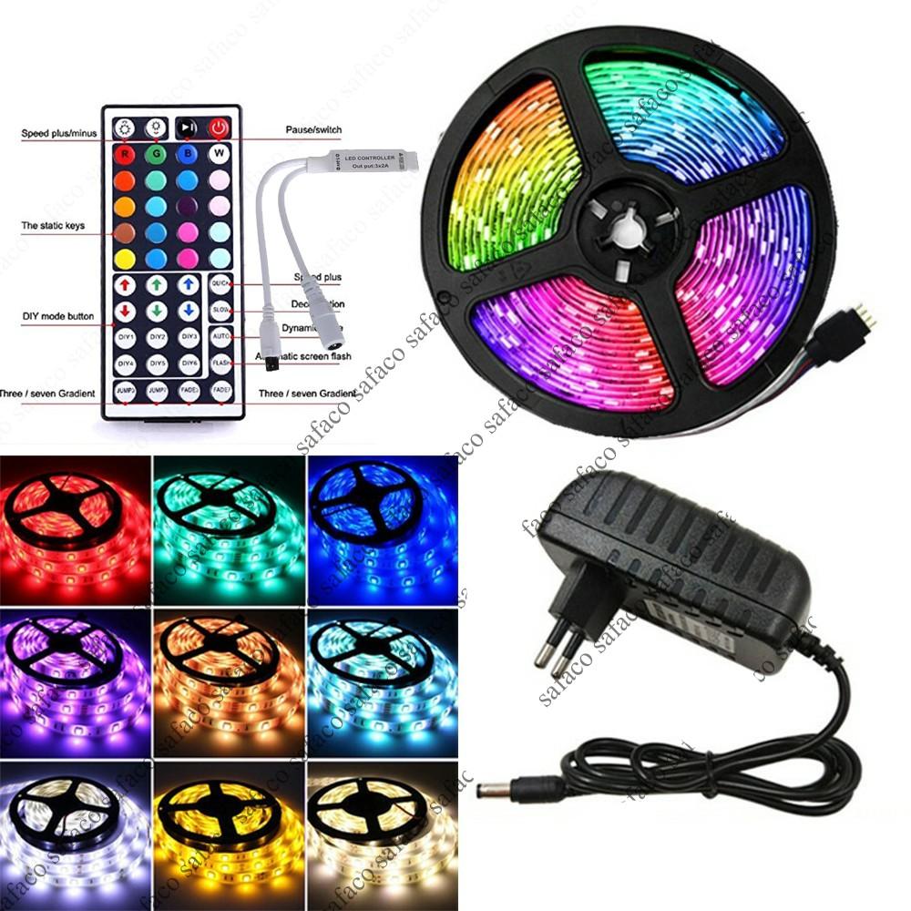 Đèn Led Tiktok 5m 5050RGB Mix DIY Trên 50 Màu Trang Trí Phòng Ngủ Nháy Theo Nhạc Sử Dụng App