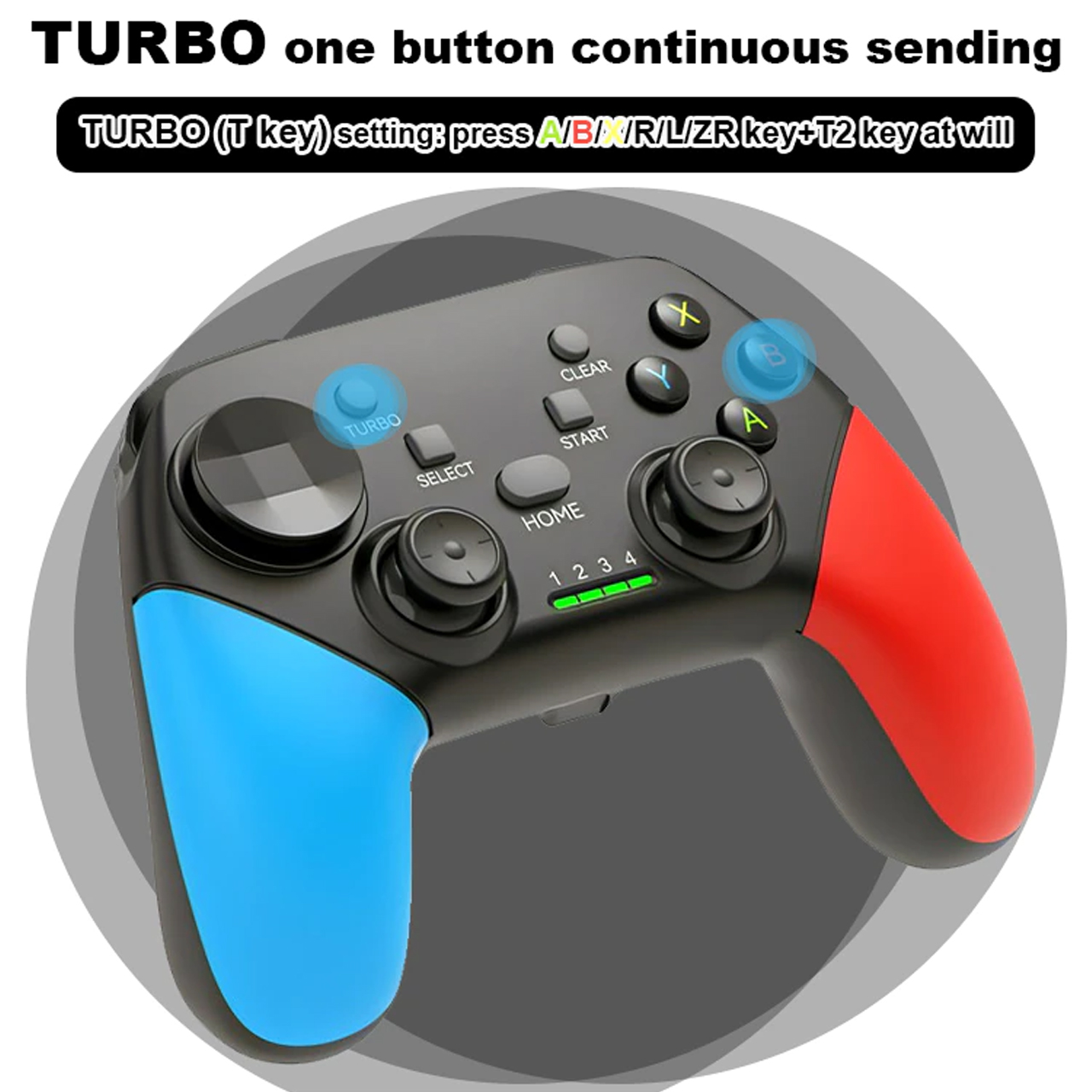 Tay cầm chơi game Bluetooth không dây Vinetteam G9 có rung bộ điều khiển chơi game chuyên dụng cho máy chơi game Switch Console - hàng chính hãng