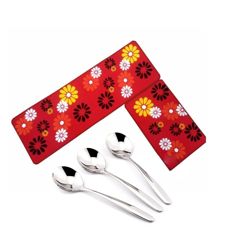 Combo 02 thảm nhà bếp cao cấp chống trượt màu ngẫu nhiên TẶNG KÈM Bộ 3 thìa inox cao cấp