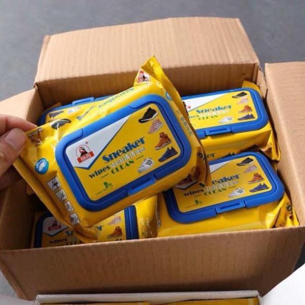 Giấy lau giày thần thánh - giấy ướt lau giày sneaker S1975