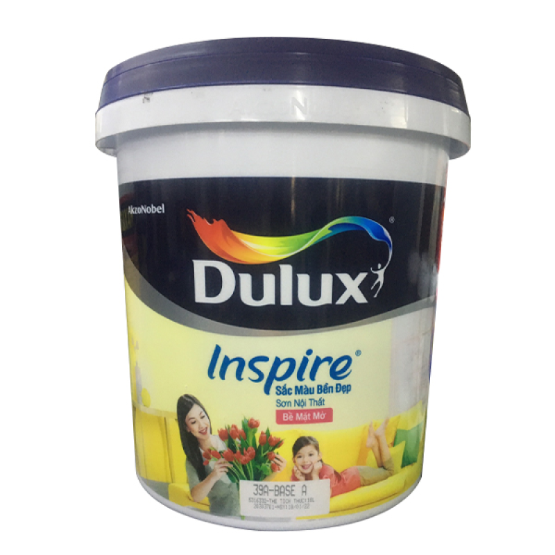 Sơn Nội Thất Dulux Inspire Sắc Màu Bền Đẹp 39A Mờ GIÚP Tô Điểm Và Gìn Giữ Vẻ Đẹp Cho Ngôi Nhà Bạn