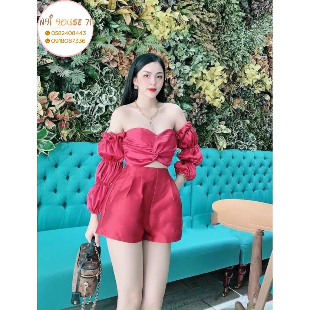 Quần Short Nữ NHIHOUSE71 Quần Short Lưng Cao Xếp Ly Có Túi Thời Trang