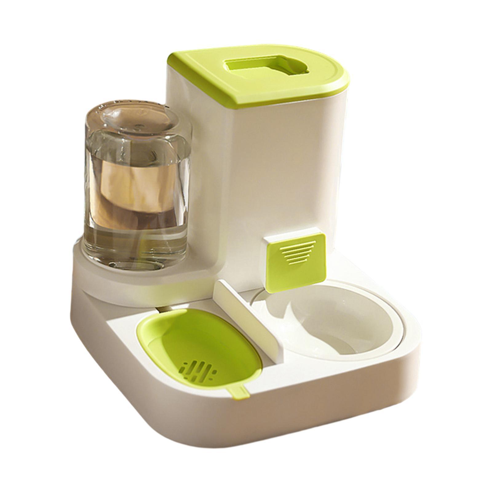 Automatic Dog Cat Feeder Feeder and Waterer Set Drinker Feeder Kitten Pet Supplies Travel Feeder and Water Dispenser Water Drinking Bowl