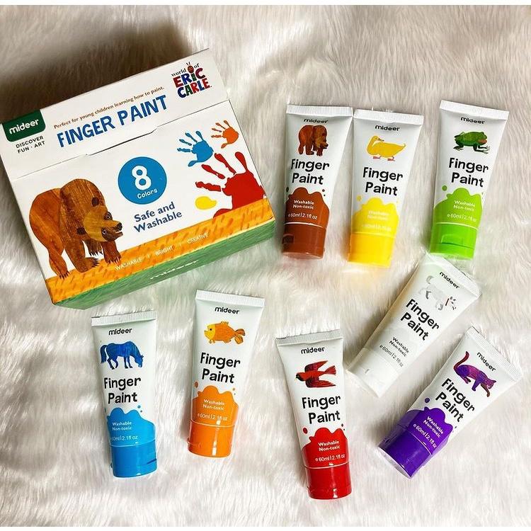 Bộ tô màu cho bé Mideer Finger Paint, Đồ chơi Sáng Tạo Cho Trẻ Em Từ 2,3,4,5,6 Tuổi