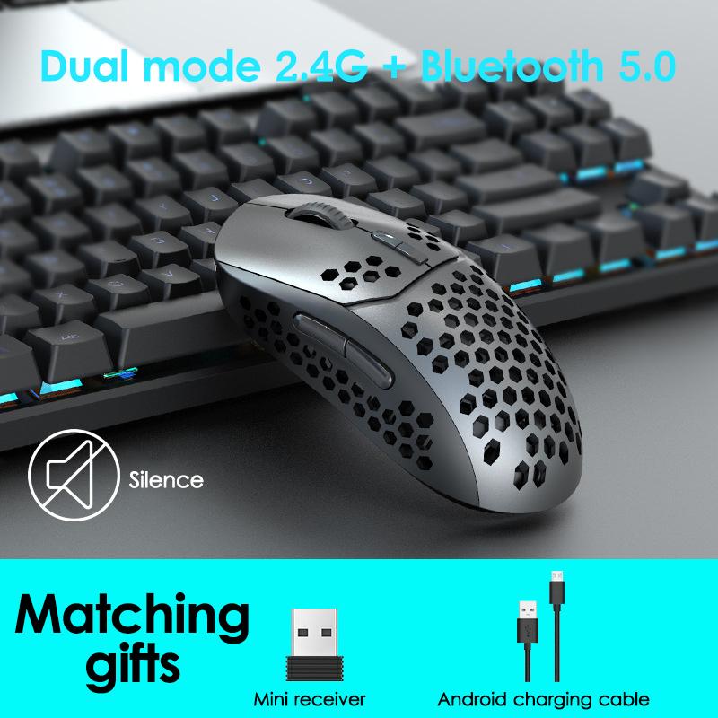 FD Chuột Không Dây Bluetooth 2.4G Dual Chế Độ Sạc Chuột Dành Cho Doanh Nghiệp Chơi Game 2400DPI Im Lặng 500MAh Dài Làm Việc thời Gian Chuột