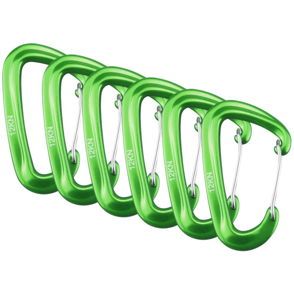 Móc khóa Carabiner chữ D bằng hợp kim nhôm tiện dụng