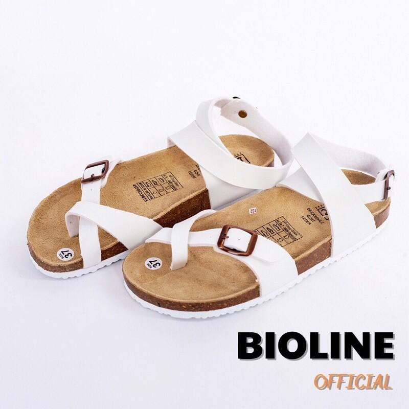 Dép đế trấu quai hậu xỏ ngón Bioline cho namnữ PU16 – Bioline Official – Trắng,37