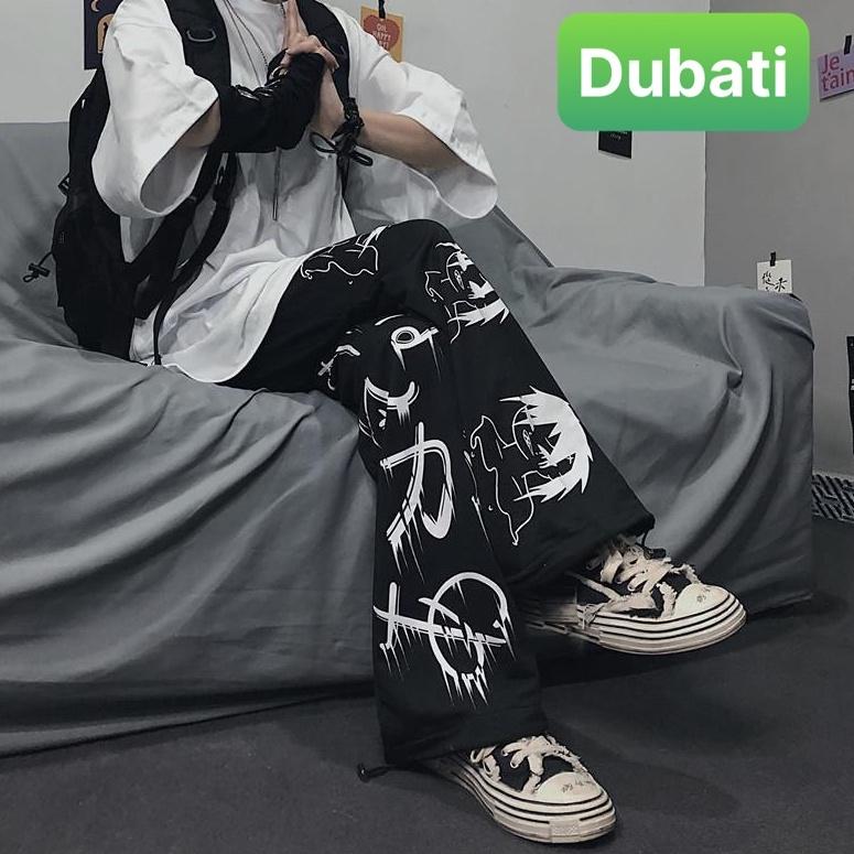 QUẦN JOGGER NAM NỮ UNISEX CHẤT NỈ DÀY DA CÁ ỐNG SUÔNG RỘNG THÊU CHỮ NHẬT RÚT DÂY HÀN QUỐC NEW - FASHION