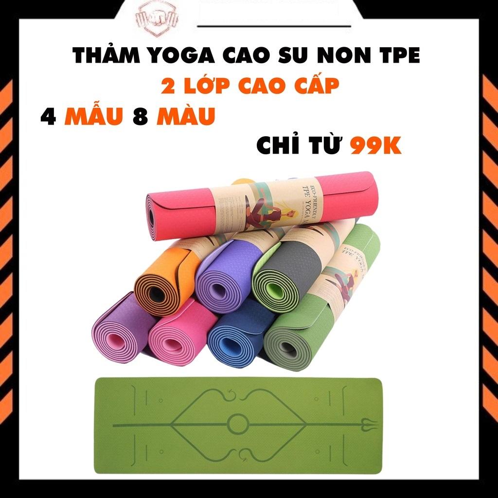 Thảm Tập Yoga TPE cao cấp - Thảm yoga chống trượt chính hãng eco friendly