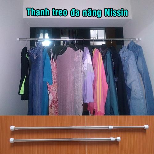 Size N5 - Cây treo quần áo Không Cần khoan vít, Thanh treo đa năng Nissin