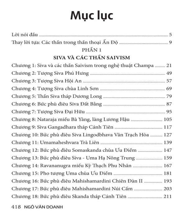 Nghệ Thuật Champa - Tượng Các Thần Hindu Giáo - Ngô Văn Doanh