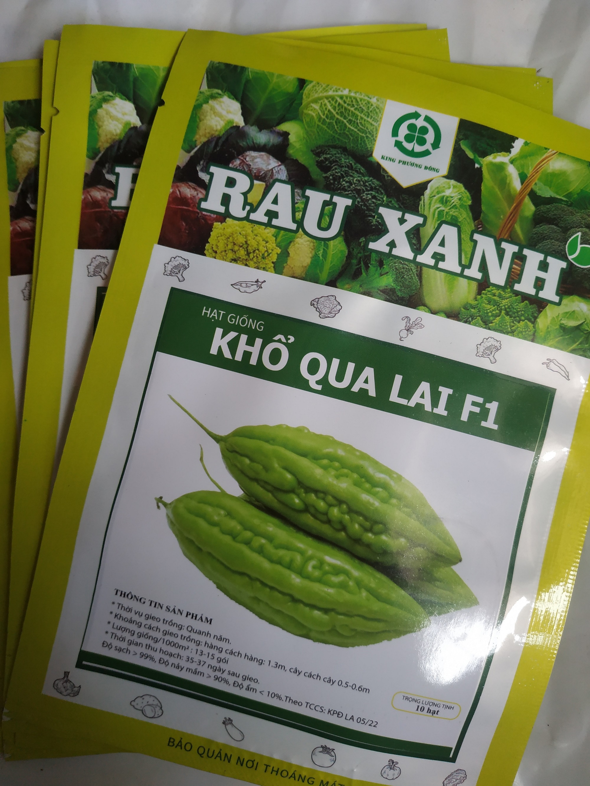 Combo 10 gói Hạt giống KHỔ QUA LAI F1 - gói 10 hạt