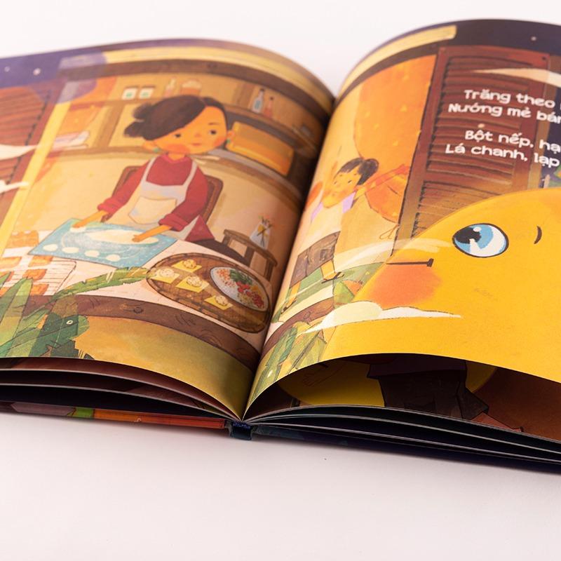 Hộp quà sách Trung Thu 2 cuốn Treo Đèn Đón Trăng Lên và Đủng Đỉnh Trăng Đi (Bìa cứng)