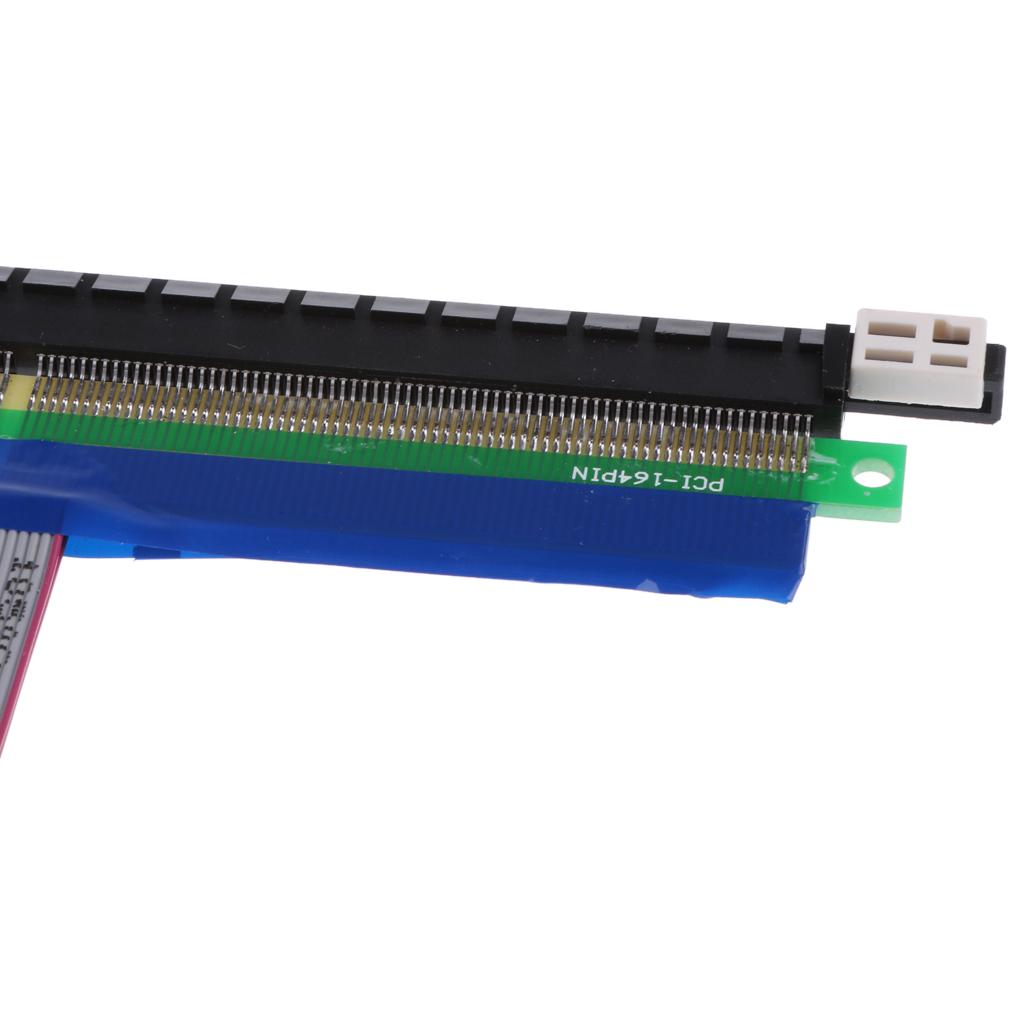 PCI-E Express 1X to 16X Male to Female Riser Card Extender Cable Ribbon