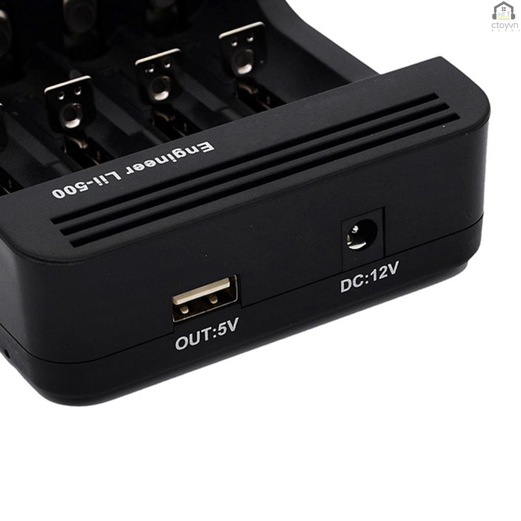 Bộ sạc pin thông minh Lii-500 với 4 pin cho pin Ni-MH Ni-Cd Li-ion