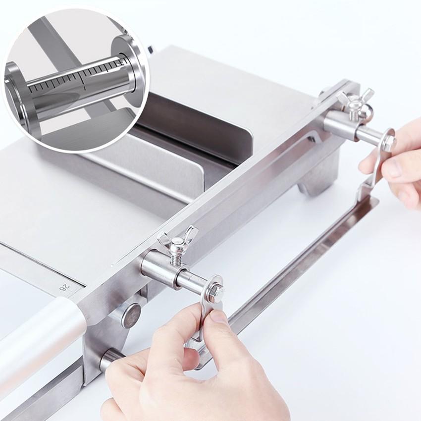 Dao Chặt Thịt Gà, Thái Thịt Bò Đông Lạnh, Thái Thuốc Bắc, Cắt Đa Năng KD0248, Lưỡi Thép 40CR14, Inox 430 - Tặng Tay Mài KD0315