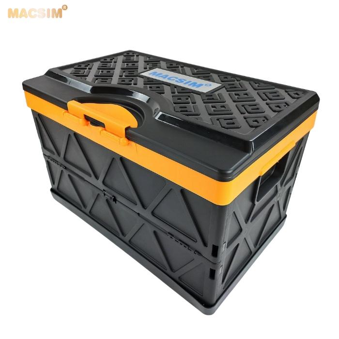 Hộp đựng đồ xếp gọn kích thước 50cm x 32cm x 31cm - hộp đựng đồ trong cốp ô tô nhãn hiệu Macsim 3W chất liệu PP cao cấp
