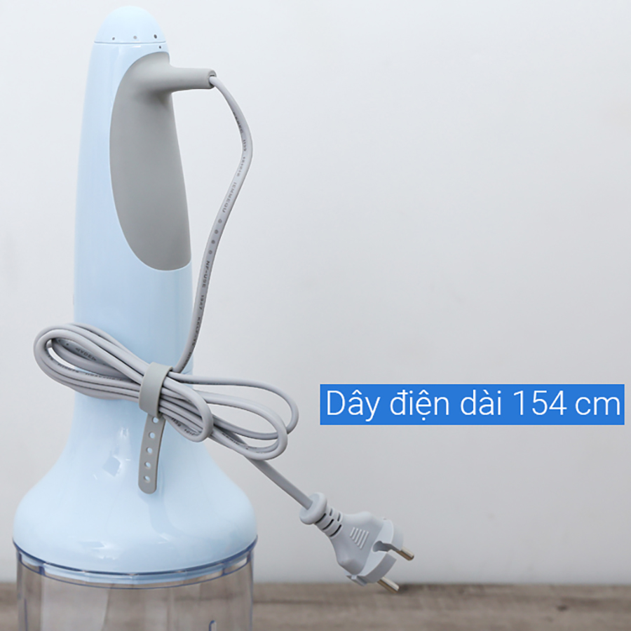 Máy xay cầm tay SMEG HBF02PBEU 700W - màu xanh - Hàng chính hãng