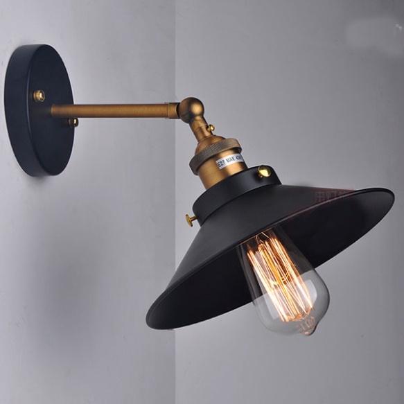 Đèn tường, đèn tường Mẫu đèn vách Vintage chao hình nón cổ điển DDT