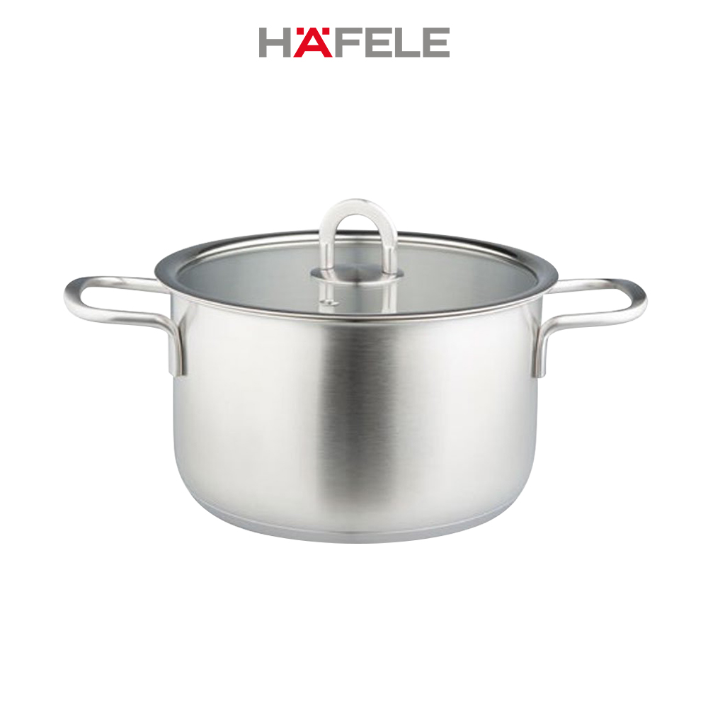 Bếp Âm Từ Đôi Hafele HC-I2712A (536.61.716) + Nồi Bếp Từ Inox 304 Hafele (53108007) (Hàng chính hãng)