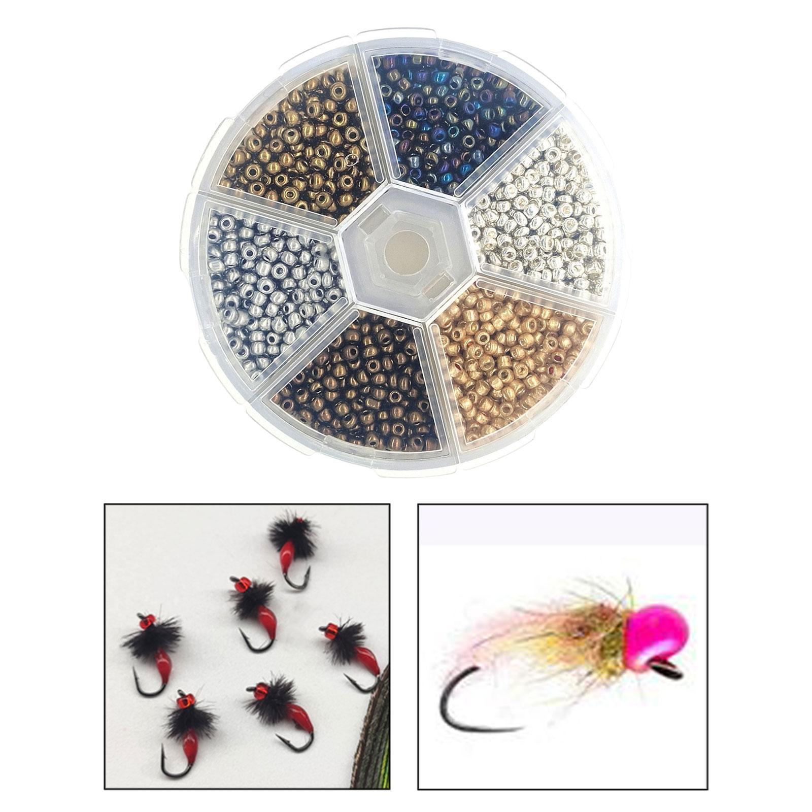 Fly Tying Beads Tungsten Slotted Beads salmon trouts Lures DIY Head for Lure Fishing